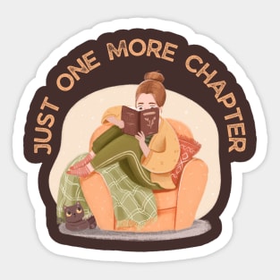 Bookworm Just one more chapter So many books So little time I Love Books Sticker